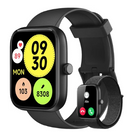 Smartwatch Relógio Inteligente, Tela HD de 1,83" Relógio Fitness com Alexa, 120 Esportes, Frequência Cardíaca e Monitoramento do Sono, IP68 à rova d'água, Compatível com Android iOS, 2 Pulseiras Preto