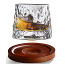 Copo de Whisky Cristal com Base Rotativo