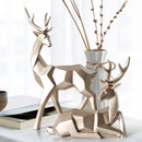 Decoração de Mesa de Resina Estátua Cervo 2 Peças