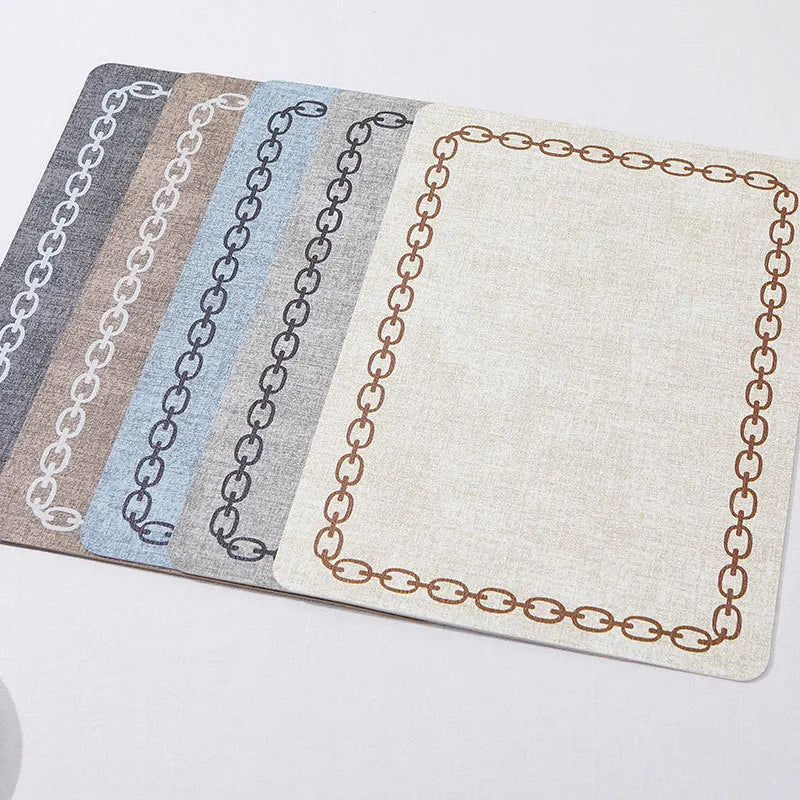 Jogo Americano Kit Descanso de Prato Quadrado Decorativo