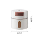 Kit 6 Porta Temperos e Condimentos de Parede Magnético com Dosador