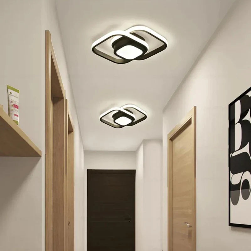 Luminária de Teto LED com Design Losangular Para Quarto e Sala