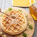 Meleira de Vidro Porta Mel com Colher e Tampa de Madeira