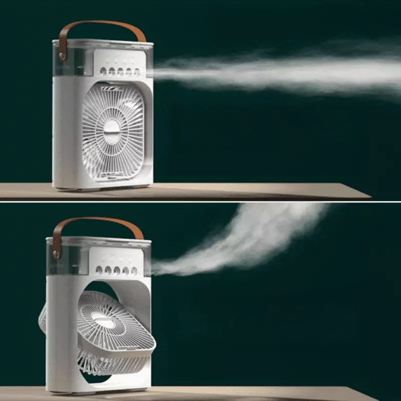Mini Ventilador e Umidificador Portátil
