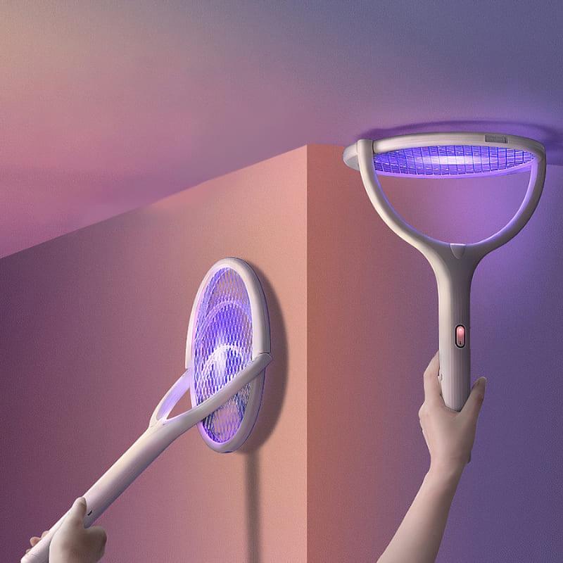 Raquete Mata Mosquito Elétrica com luz UV