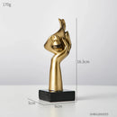 Estátua Decorativa de Resina Abstrata Nórdica